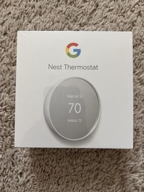 Google Nest Smart Thermostat Snow G4CVZ-US New Factory Sealed Box